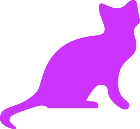 Download High Quality Cat Clipart Purple Transparent Png Images Art