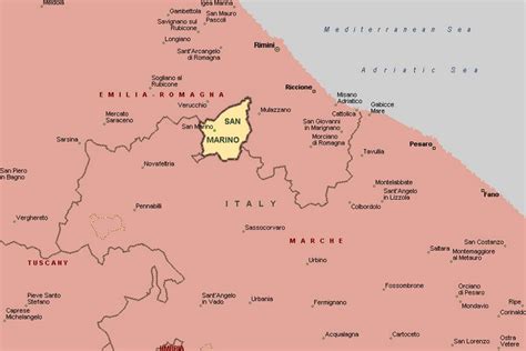 Click on the countries to see a detailed country map. San Marino Italy Map | World Map Gray