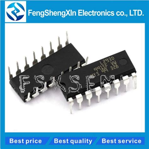 100pcslot New L293d Dip 16 L293 Push Pull Four Channel Driver With