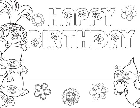 Printable Happy Birthday Coloring Pages Updated 2022 Vrogue Co