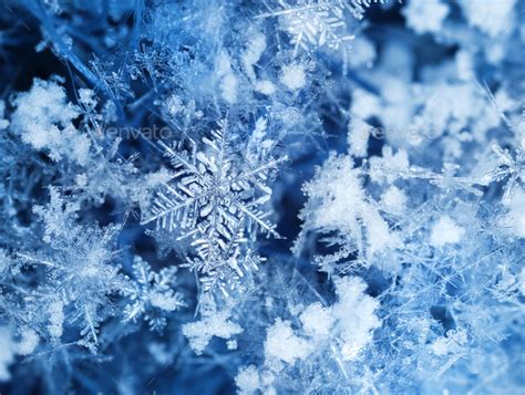 Real Ice Crystals After Snowfall Stock Photo By Anterovium Photodune