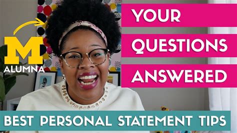 Short Personal Statements How To Share Weaknesses And More Personal Statement Qanda 2021 Youtube