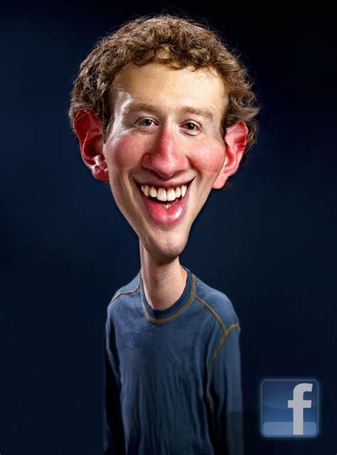 Mark Zuckerberg Celebrity Caricatures Funny Caricatures Caricature