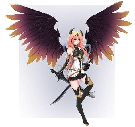 Shingeki No Bahamut Dark Angel Olivia By Caindream On Deviantart