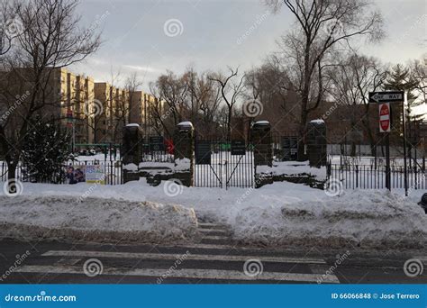 Fort Tryon Park Winter Editorial Stock Photo Image Of Fort 66066848