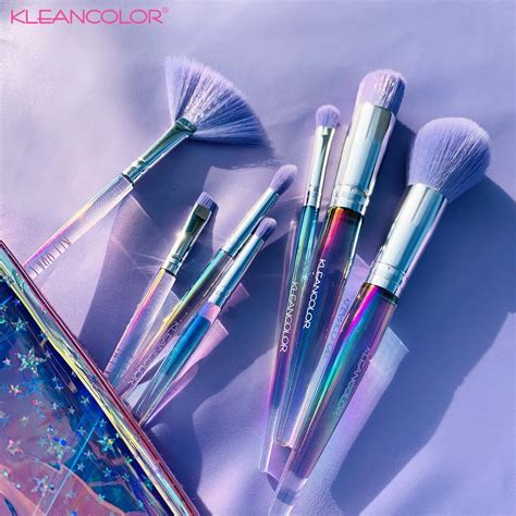 √ Blue And Purple Makeup Brushes
