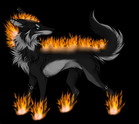 Fire Wolf Custom By Blackadopts93 On Deviantart