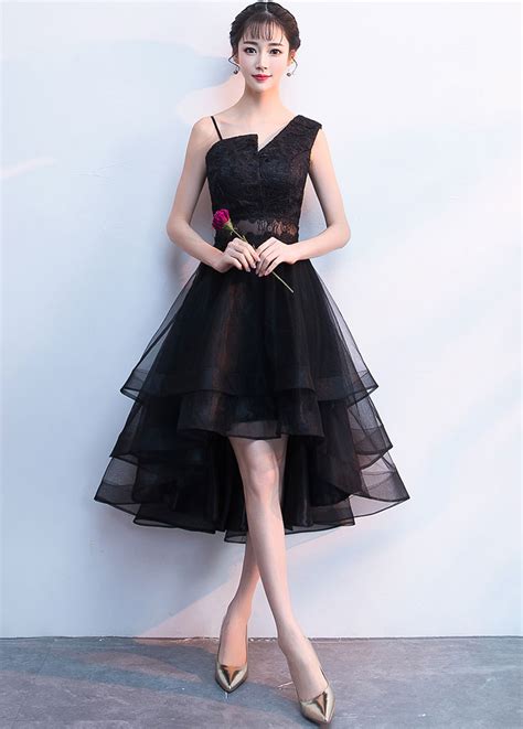 Black Tulle Short Prom Dress Black Tulle Homecoming Dress Of Girl