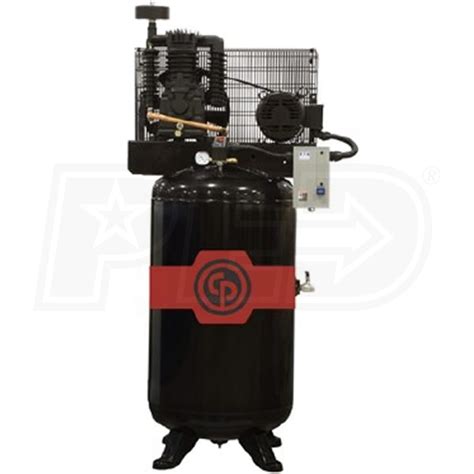 Chicago Pneumatic 5 Hp 80 Gallon Two Stage Air Compressor 208 230v 1
