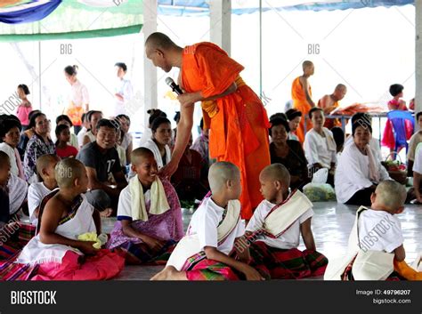 Ordained Buddhist Monk Image And Photo Free Trial Bigstock