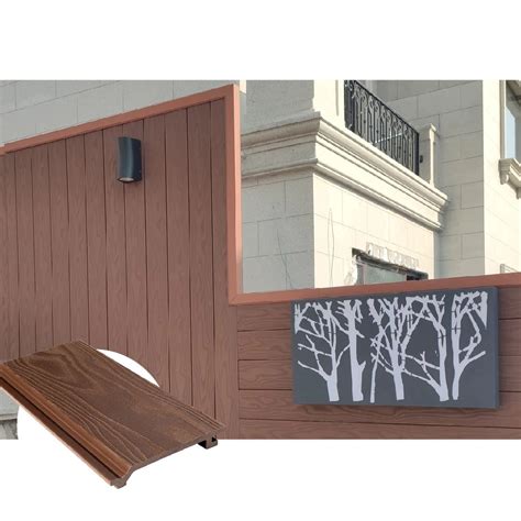 Eco Friendly Outdoor Wood Plastic Composite Wpc Exterior Wall Cladding