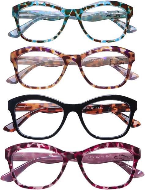 aqwano oversized cat eye computer reading glasses blue light blocking fashion leopard print