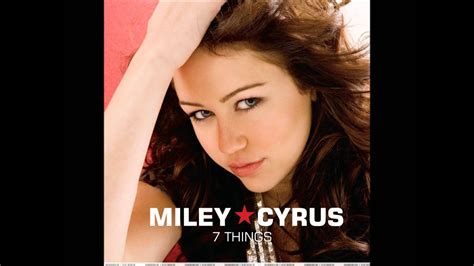 Miley Cyrus 7 Things Audio Youtube