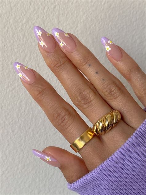 Pin By Amy On Nail Inspo In Lavender Nails Almond Acrylic Nails