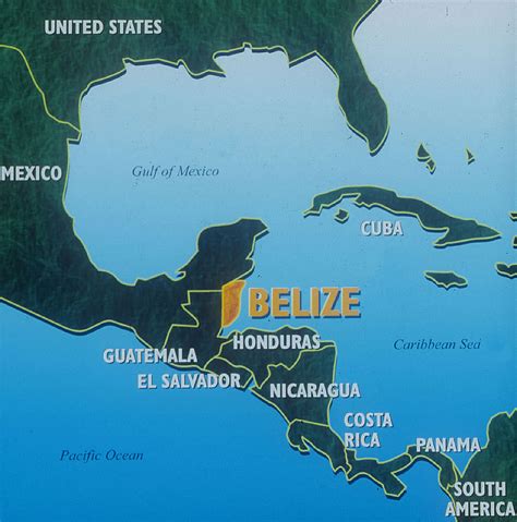 Large Detailed Road And Physical Map Of Belize Belize