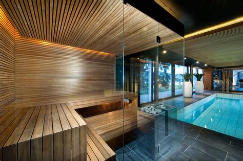 Stunning Kung Sauna From Switzerland Pool Side Wellness Sauna
