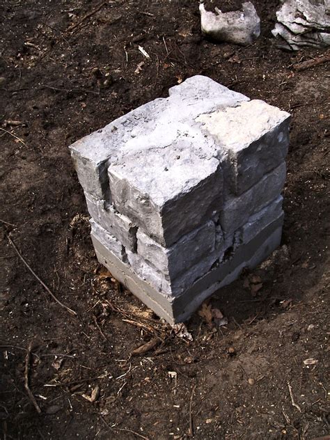 Building Real Stone Foundation Piers Baileylineroad