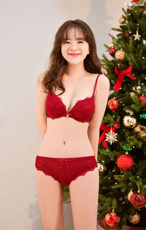 Haneul Kim Hee Jeong Sexy Lingerie Xmas Set