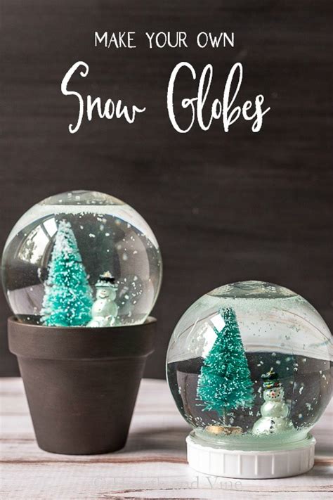 Diy Snow Globe A Fun And Easy Christmas Craft Hearth And Vine