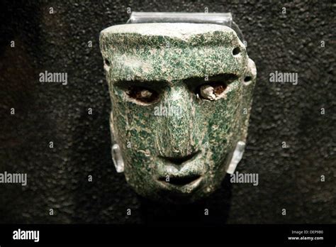 Pre Columbian Stone Mask At Templo Mayor Museum Mexico City Stock Photo Alamy