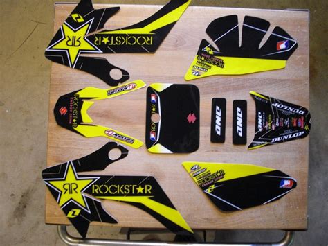 $200 deposit required at end of winning bid. Honda Crf 50 Pit Bike Team Rockstar 2012 Graphics kit 04 ...