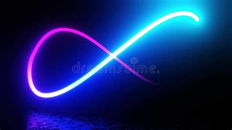 Abstract Infinity Sign On White Background 3d Render Seamless Loop