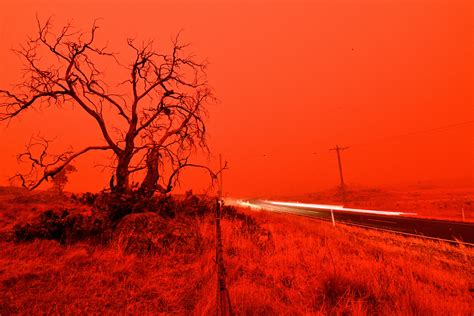 Australian Wildfires Turned The Sky Deep Red The Boston Globe