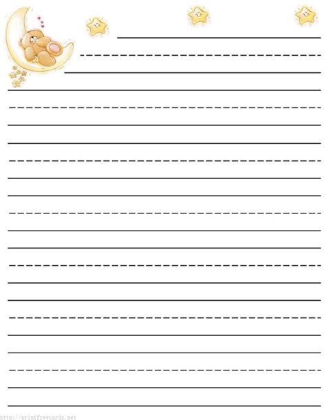 1,900 papers you can download and print for free. teddy bear free printable stationery for kids, primary ...