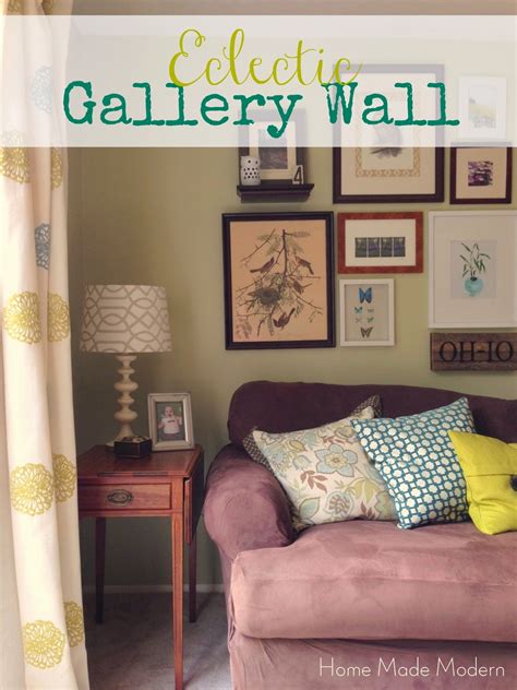 Home Made Modern: An Eclectic Nature-Themed Gallery Wall