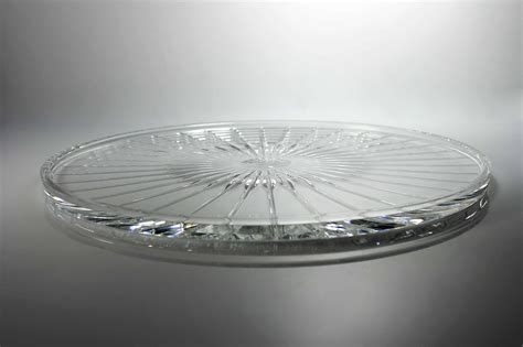 Crystal Cake Plate Mikasa Park Avenue Flat Cake Plate Cut Glass