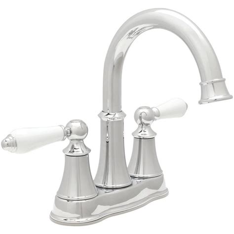 There will be a small amount of water leftover from your pipes that will drain. Pfister Courant LF-048-COPC 4 in. Centerset 2-Handle Bathroom Faucet in Polished Chrome with ...