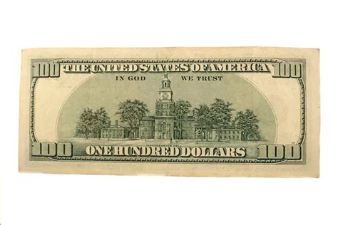 Back Half Of A One Hundred Dollar Bill — Stock Photo © Njnightsky 2101663