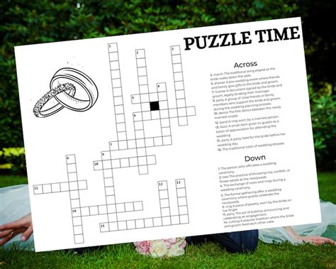 Custom Crossword Puzzle Giant Crossword Puzzle Sip And Solve Etsy