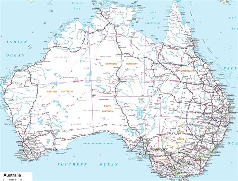 Australia Maps | Printable Maps of Australia for Download