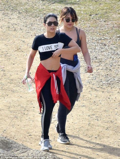 Vanessa Hudgens Flashes Her Taut Tummy In Crop Top And Leggings Vanessa Hudgens Outfits