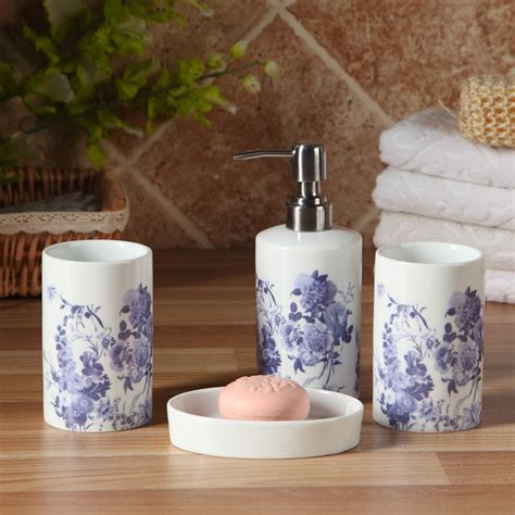 Reusable glass set includes 1 *mason jar soap dispenser (16oz, regular spout) 2 *mason jar. porcelain bathroom set high quality ceramic elegant ...