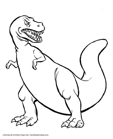 Tyrannosaurus Coloring Pages | Printable Dinosaur coloring page and