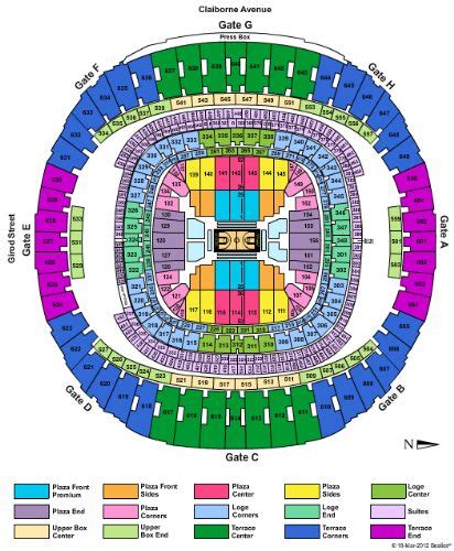 Mercedes Benz Superdome Tickets And Mercedes Benz Superdome Seating