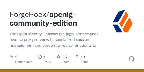 Github Forgerockopenig Community Edition The Open Identity Gateway