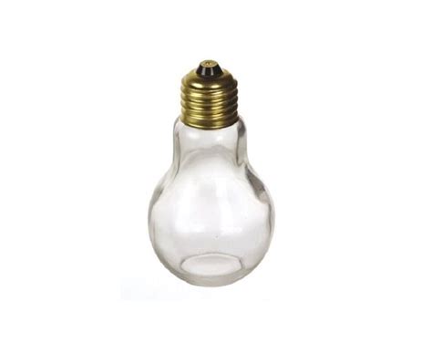 Light Bulb Glass Novelty Jar With Gold Lid 4 14 110 Ml