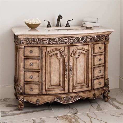 Ambella Home Provincial Medium Sink Chest Vanities Stephanie Cohen Home French Country