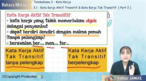 Maybe you would like to learn more about one of these? S3_BM_T03_02 Tatabahasa: Kata Kerja Aktif Transitif & Tak ...