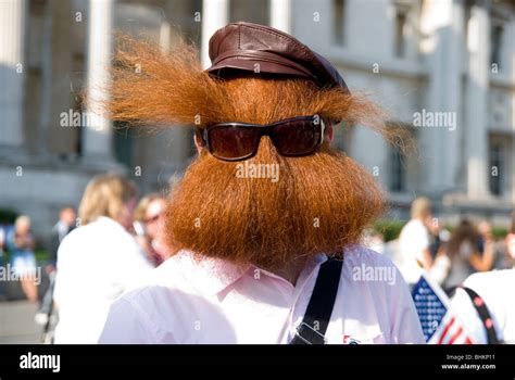 Jack Passion At A Parade Showcasing Contestants In The World Beard And Moustache Championships