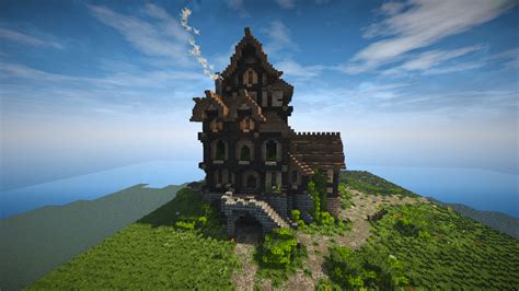 Medieval House Skyrim Inspiration Timelapse Download Minecraft Map
