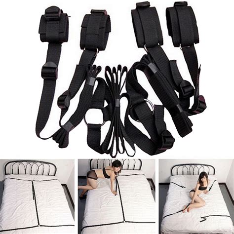 Under Bed Restraint Bedroom Bondage Cuffs Strap Set Kit Adult Sm Sex Toy Sexy Ebay