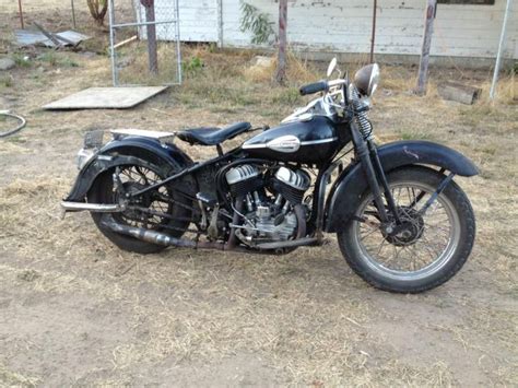Buy 1952 Harley Davidson Unrestored Flathead 45 Stroker On 2040 Motos