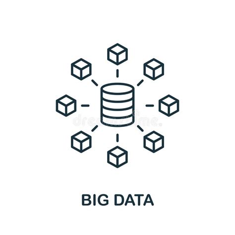 Big Data Line Icon Simple Element From Digital Disruption Collection