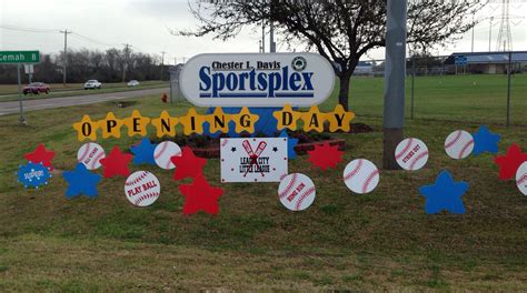 Little League Opening Day Baseball Decorations And Yard Displays