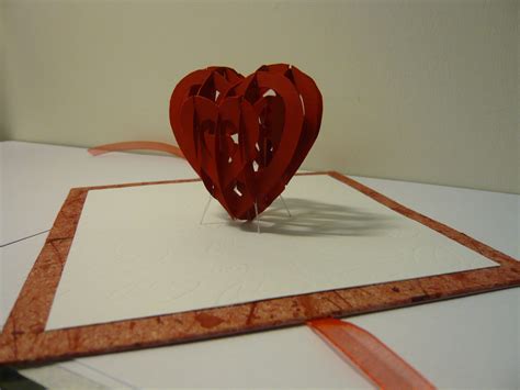Valentines Day Pop Up Card 3d Heart Tutorial Creative In 3d Heart Pop Up Card Template Pdf