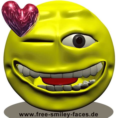 Big Smileys Große Smilies Wink Smileys Winking Animated Animierte 3d